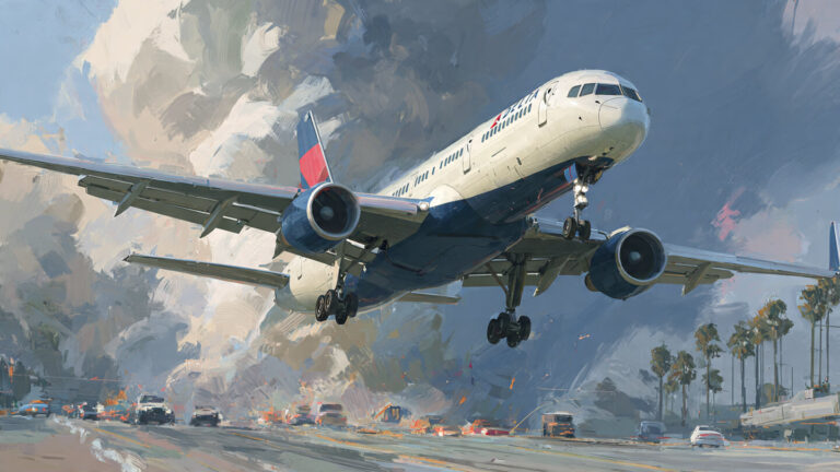 Story of Delta Flight DL275 Diverted LAX: the Emergency Landing.