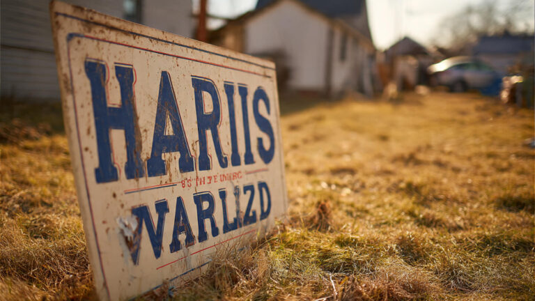 The Harris Walz Yard Sign: An American Political Embellishment.