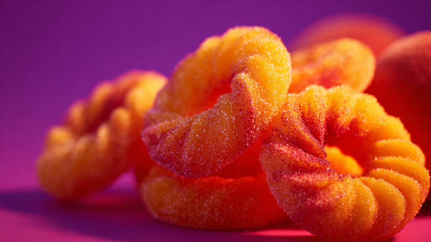 Peach rings.