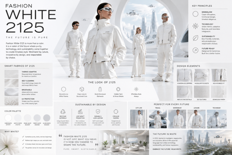 Fashion White 2125: A Vision of Tomorrow’s Wardrobe
