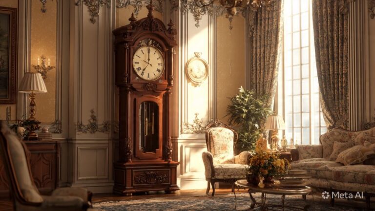 Grandfather Clock: Stands As An Emblem Of Grace And Skill