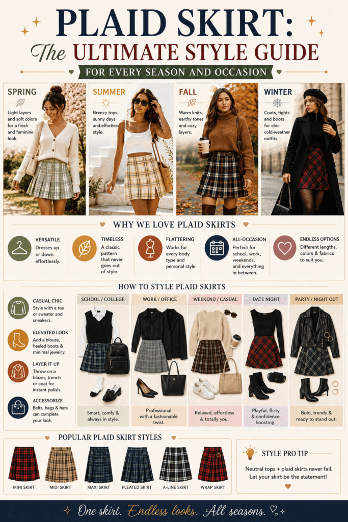 Plaid Skirt