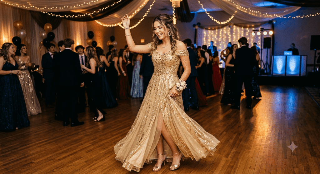 Gold Prom Dress